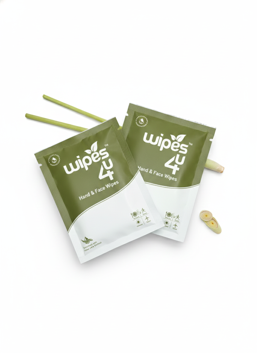 Wipes4u Hand & Facial Wipes (Lemon Grass)