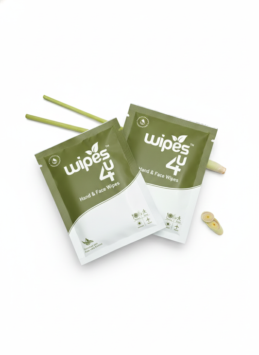 Wipes4u Hand & Facial Wipes (Lemon Grass)