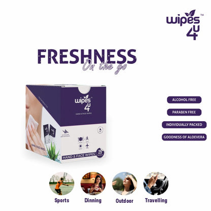 Wipes4u Hand & Facial Wipes (Lemon Grass)