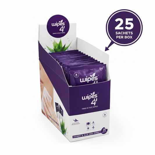 Wipes4u Hand & Facial Wipes (Lavender)