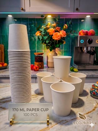 Eco-Friendly Paper Cup for every Occasion 170 ml (100 Cups)