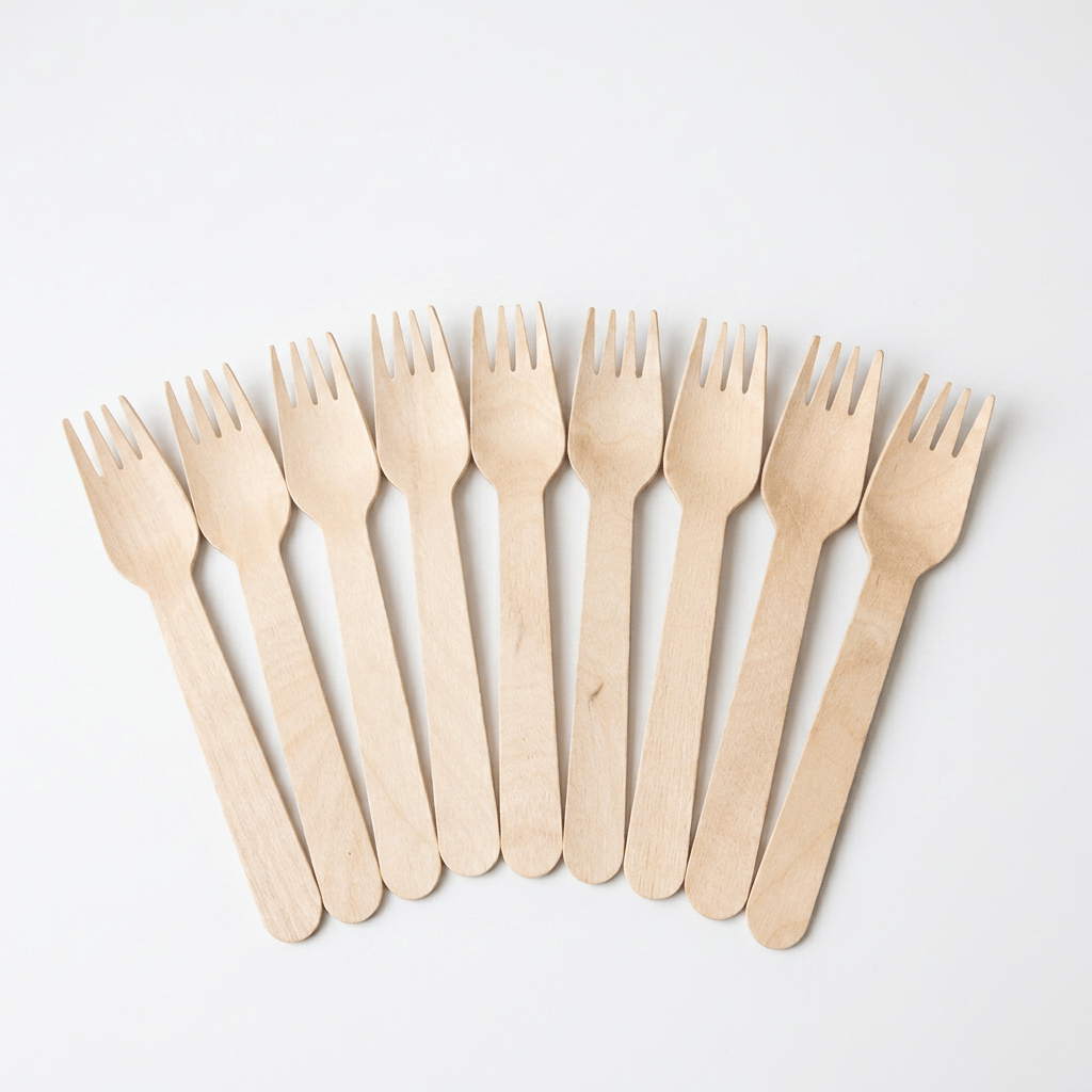 Disposable Premium Wooden Fork 160 mm 100 PCS